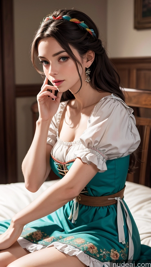 related ai porn images free for Close-up View Dirndl Dress