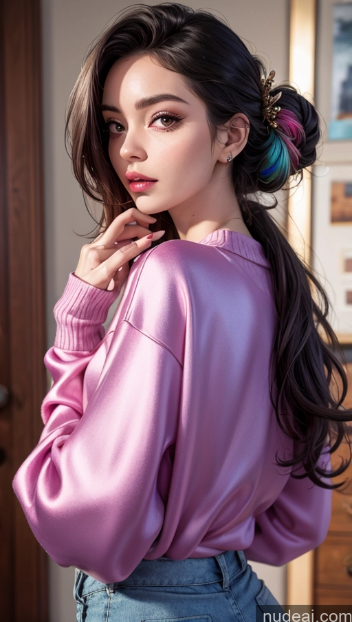 related ai porn images free for Close-up View Satin Sweater