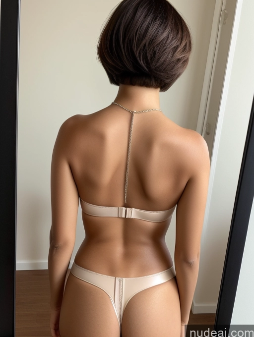 related ai porn images free for Woman Small Tits Small Ass 30s Happy Short Hair Mirror Selfie Jacket Leather Push-up Bra Partially Nude Pearl Jewelry Ethiopian Close-up View