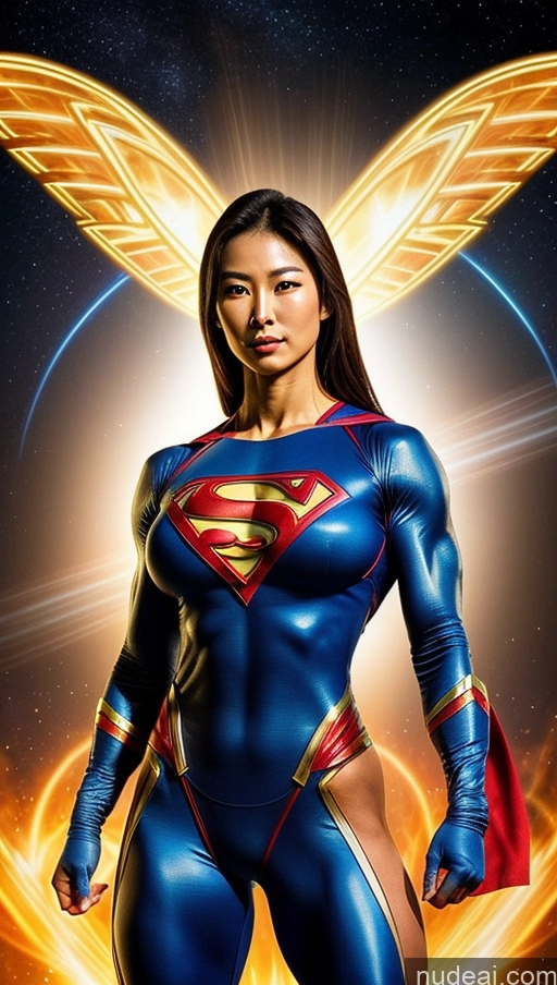 related ai porn images free for Bodybuilder Several Muscular Abs Busty Korean Science Fiction Style Superhero Powering Up