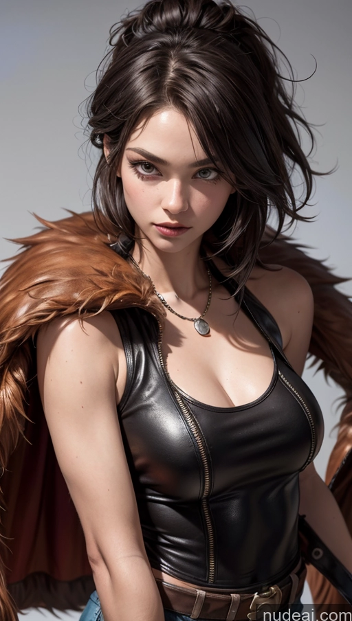 related ai porn images free for Close-up View Superhero Tank Top Leather Fur