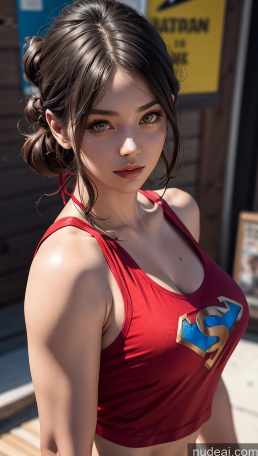 related ai porn images free for Close-up View Superhero Tank Top