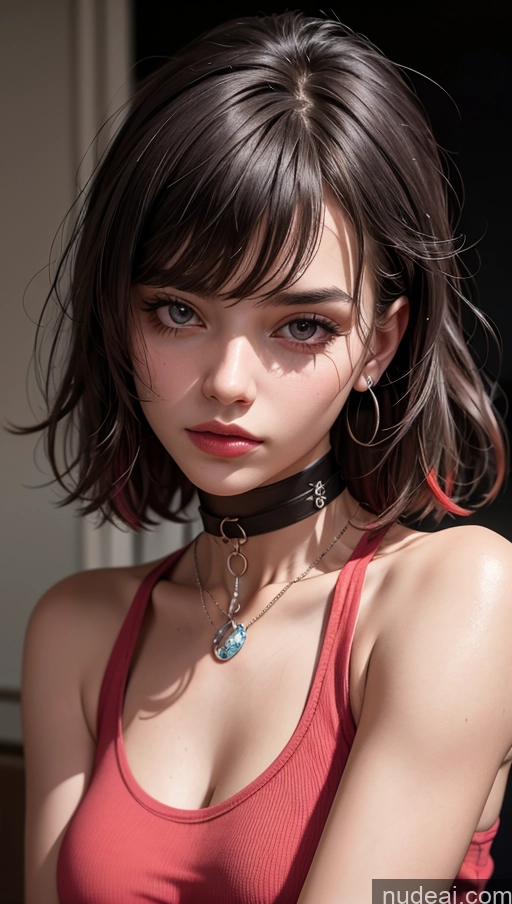 related ai porn images free for Close-up View 18 Tank Top Choker Bangs Dress
