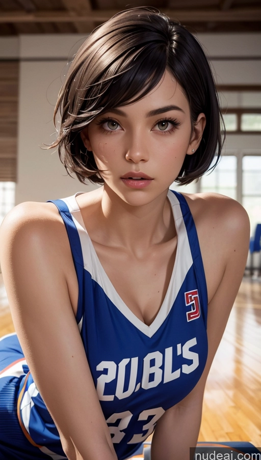 related ai porn images free for Close-up View Push-up Bra Basketball Short Hair Cleavage