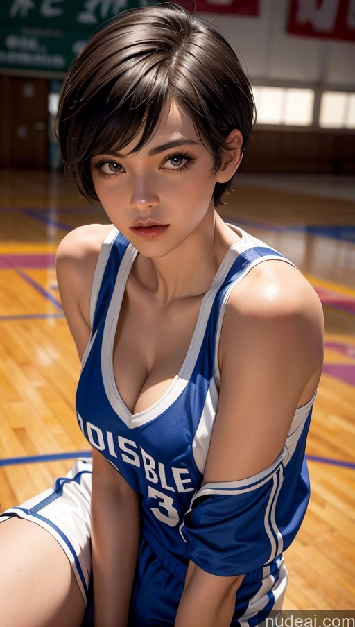 related ai porn images free for Close-up View Push-up Bra Basketball Short Hair Cleavage
