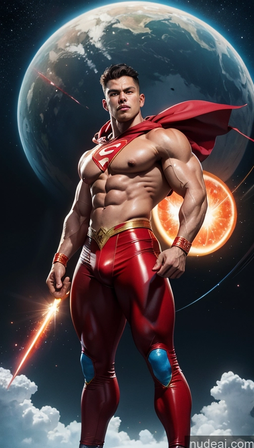 related ai porn images free for Bodybuilder Muscular Abs Several Chinese Stargazing Space Superhero Powering Up Perfect Boobs Dynamic View