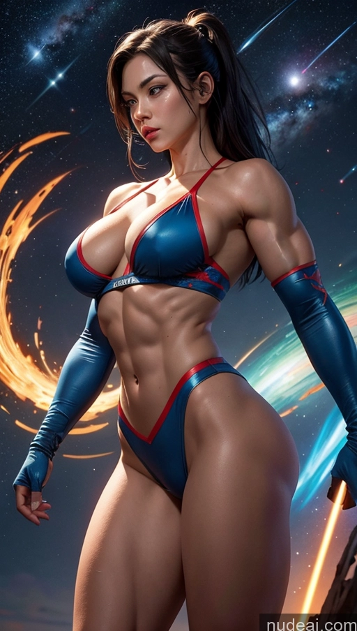 related ai porn images free for Bodybuilder Muscular Abs Several Chinese Stargazing Space Superhero Powering Up Dynamic View Busty