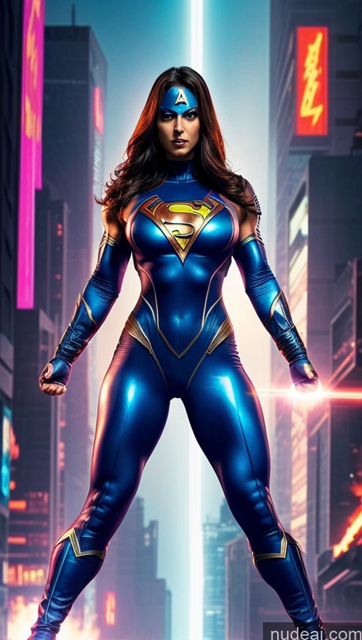 related ai porn images free for Muscular Abs Several Busty French Cyberpunk Superhero Superheroine Powering Up