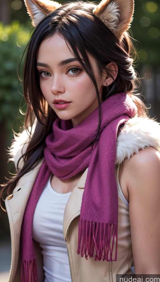 related ai porn images free for Close-up View Jacket Scarf Tank Top Fur