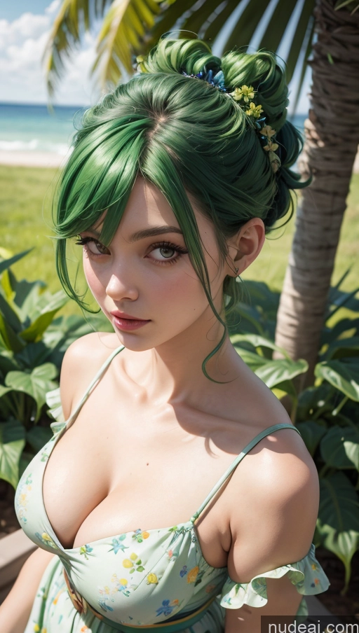related ai porn images free for Pixie Fat Close-up View Sundress Green Hair