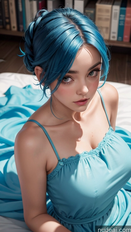 related ai porn images free for Pixie Fat Close-up View Sundress Blue Hair