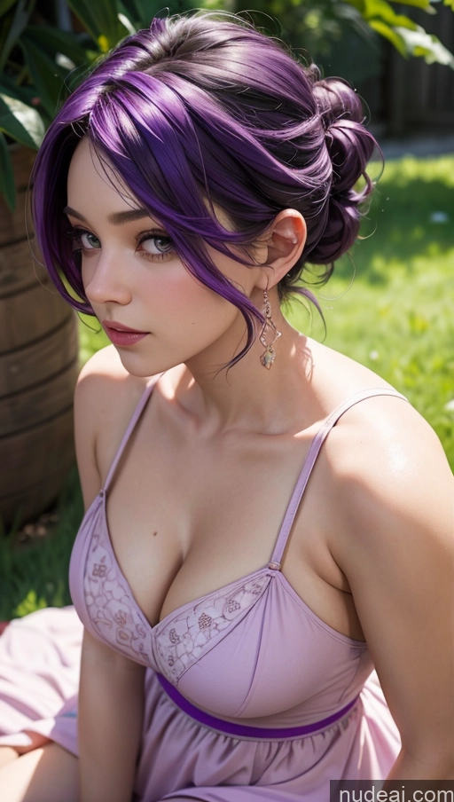 related ai porn images free for Pixie Fat Close-up View Sundress Purple Hair