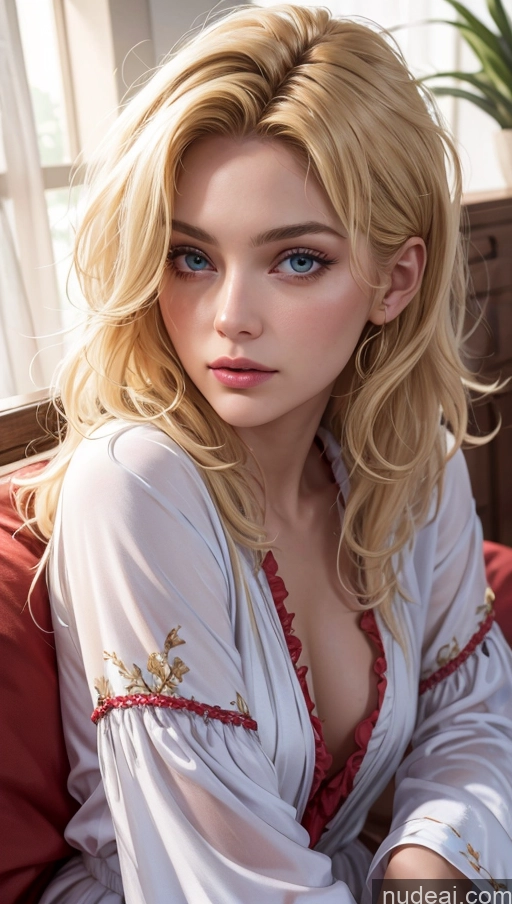 related ai porn images free for Close-up View Tunic Satin Blonde Messy