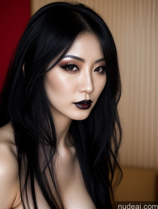 related ai porn images free for Goth Black Hair 20s Close-up View Cleavage Seductive Long Hair Japanese