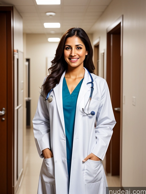 related ai porn images free for Woman One Perfect Boobs Beautiful Perfect Body 30s Happy Indian Hospital Front View Doctor