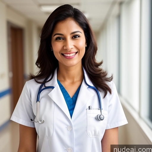 related ai porn images free for Woman One Perfect Boobs Beautiful Perfect Body 30s Happy Indian Hospital Front View Doctor