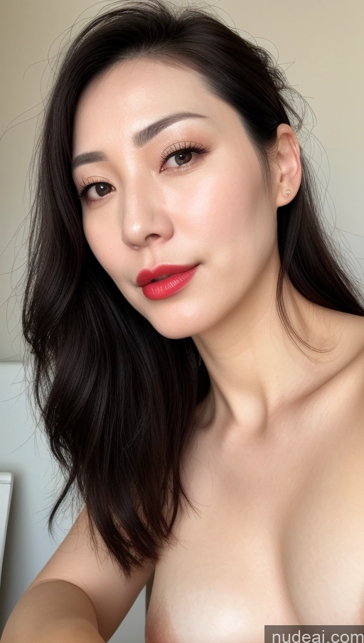 related ai porn images free for Woman One Beautiful Lipstick Fairer Skin Black Hair Close-up View Korean Small Tits 40s Hair Bun