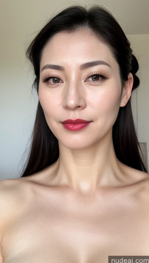 related ai porn images free for Woman One Beautiful Lipstick Fairer Skin Black Hair Close-up View Korean Small Tits 40s Hair Bun