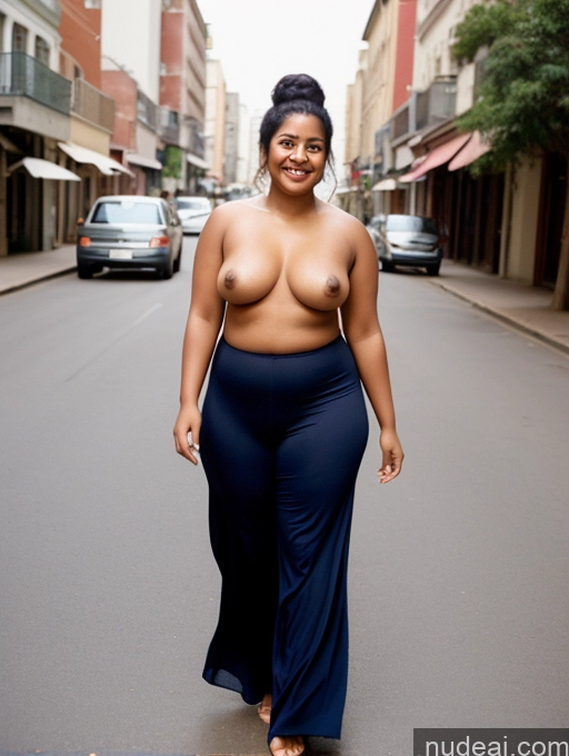 related ai porn images free for One Dark Skin 20s Happy Black Hair Hair Bun Indian Film Photo Street Front View Salwar Topless Woman Fat Chubby