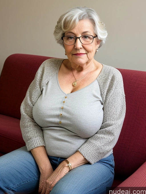 related ai porn images free for 80s Glasses Czech Casual Detailed Busty Couch