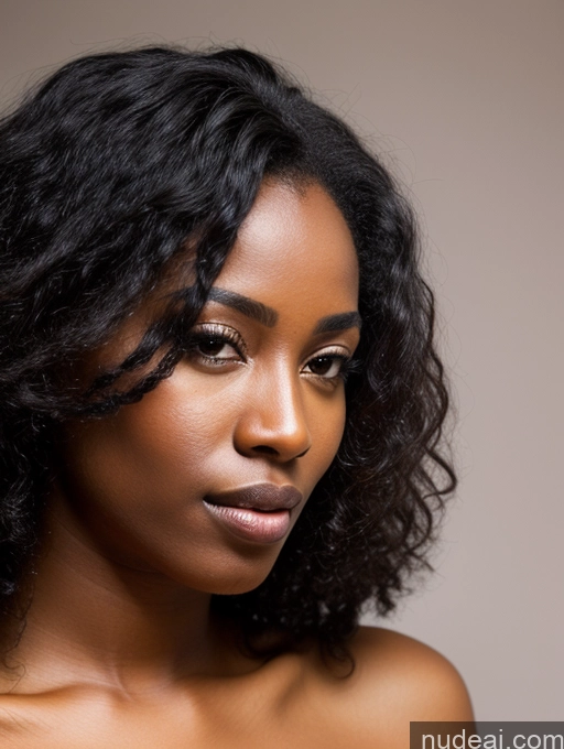 related ai porn images free for Woman Beautiful Detailed Nude Close-up View African 20s Long Hair Sexy Face