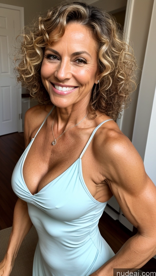 related ai porn images free for One Small Tits Skinny Perfect Body Happy Front View Sundress Cleavage Detailed Tanned Skin Milf Muscular Curly Hair