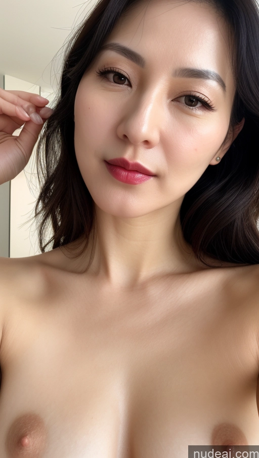 related ai porn images free for Woman One Small Tits Beautiful Lipstick Black Hair Korean Close-up View Fairer Skin 40s