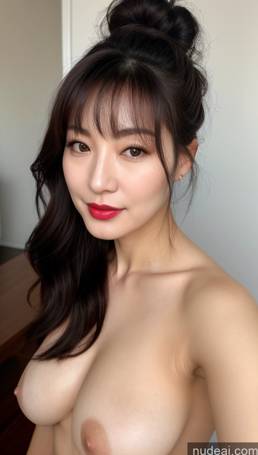related ai porn images free for Woman One Small Tits Beautiful Lipstick Fairer Skin 40s Black Hair Korean Close-up View Hair Bun