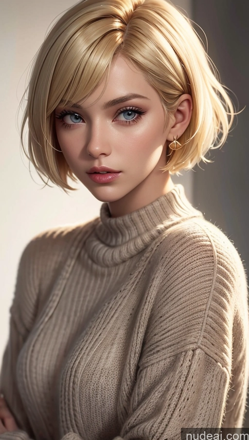 related ai porn images free for Close-up View Blonde Short Hair Sweater