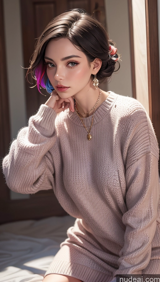 related ai porn images free for Close-up View Sweater Dress Short