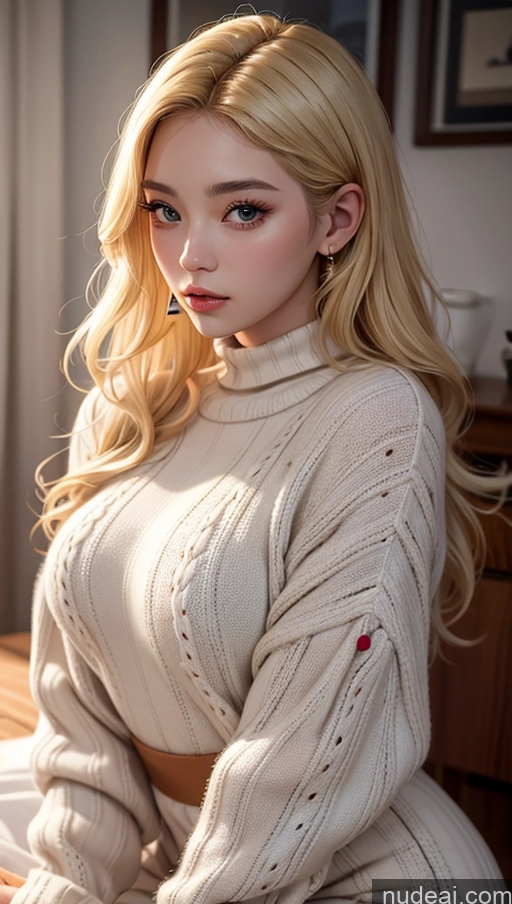 related ai porn images free for Close-up View Sweater Big Hips Blonde Korean Dress
