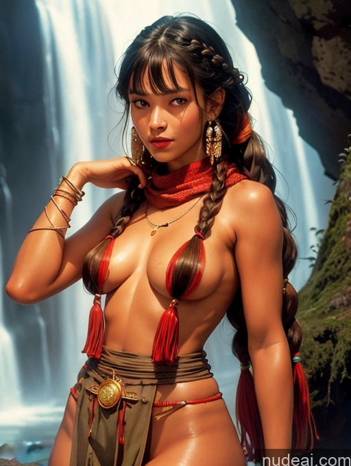 related ai porn images free for Tanned Skin Bangs Mongolian Native American Traditional GZCfinal Topless Woman Breasts Fantasy Style Jeff Easley Discworld Bangs Vintage Dream Mecha Girl Hell Braided Scarf Jewelry