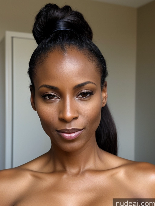 related ai porn images free for Woman One Beautiful Nude Detailed 40s Ponytail Brunette Close-up View African