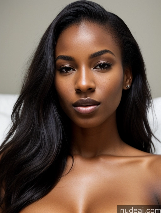 related ai porn images free for Woman One Beautiful Nude Detailed Close-up View Perfect Boobs Perfect Body 18 African Long Hair Black And White