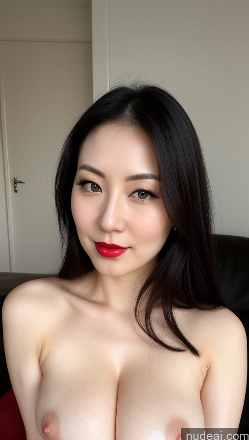 related ai porn images free for One Beautiful 30s Fairer Skin Japanese Perfect Boobs Black Hair Busty Woman Lipstick Close-up View Thick