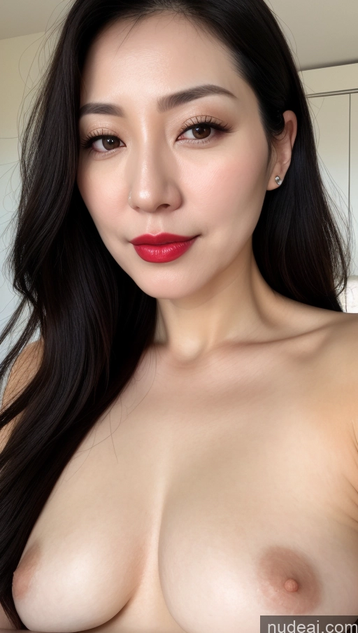 related ai porn images free for Woman One Beautiful Lipstick 40s Black Hair Close-up View Fairer Skin Korean Small Tits Perfect Boobs
