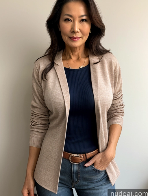 related ai porn images free for Milf Perfect Boobs Beautiful Chinese Blouse Casual Jacket Professor Secretary Shirt Stylish Sweater Detailed Sexy Face Seductive 60s Topless