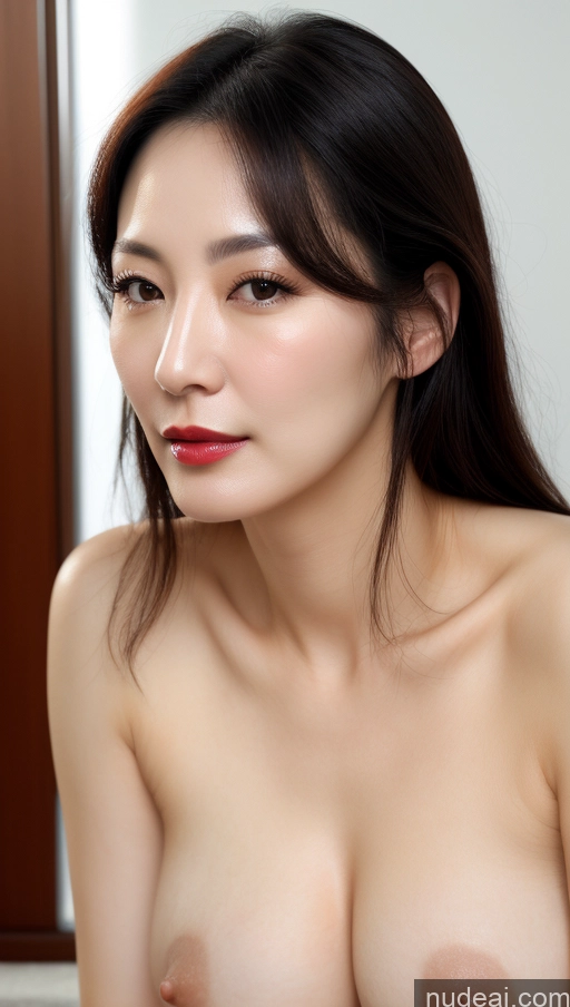 related ai porn images free for Woman One Small Tits Beautiful Lipstick Fairer Skin 40s Black Hair Korean Close-up View
