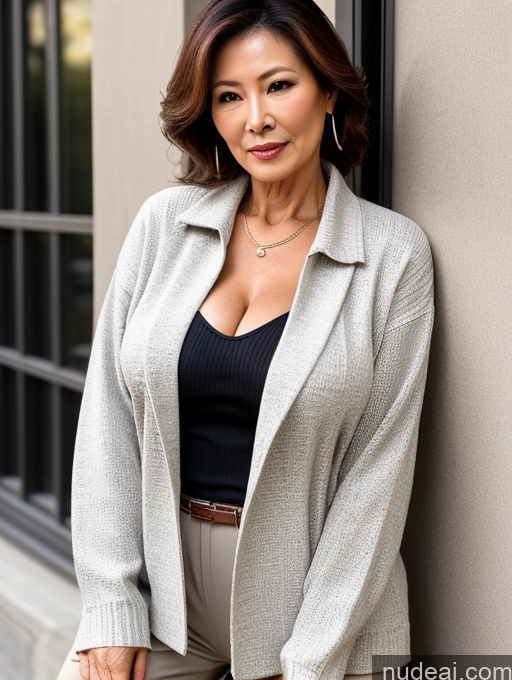 related ai porn images free for Milf Perfect Boobs Beautiful Chinese Blouse Casual Jacket Professor Secretary Shirt Stylish Sweater Detailed Sexy Face Seductive 60s Topless