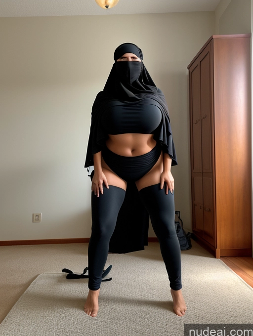 related ai porn images free for One Woman Huge Boobs Big Ass 30s Sexy Face Arabic Bedroom Squatting Niqab Cleavage Bright Lighting