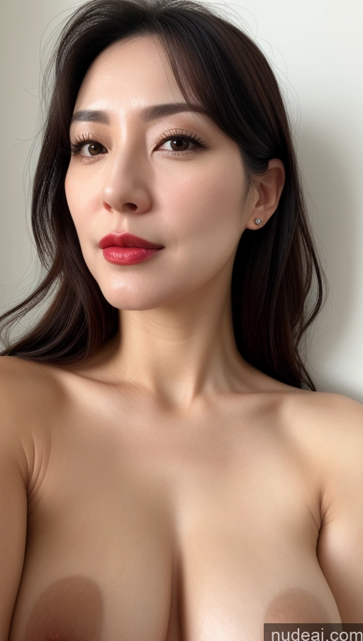 related ai porn images free for Woman One Beautiful Lipstick Fairer Skin 40s Black Hair Korean Close-up View Perfect Boobs Small Tits