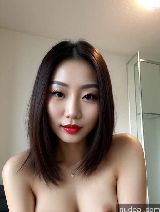 related ai porn images free for Woman One Beautiful Long Hair Nude Close-up View Detailed Lipstick Sexy Face Chinese 20s