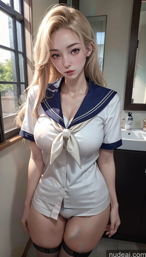 related ai porn images free for Perfect Boobs Fairer Skin 18 Tall Front View Detailed Bathroom Cleavage Perfect Body Beautiful Stockings Partially Nude JK Uniform Wife Or Girlfriend Straight White Hair