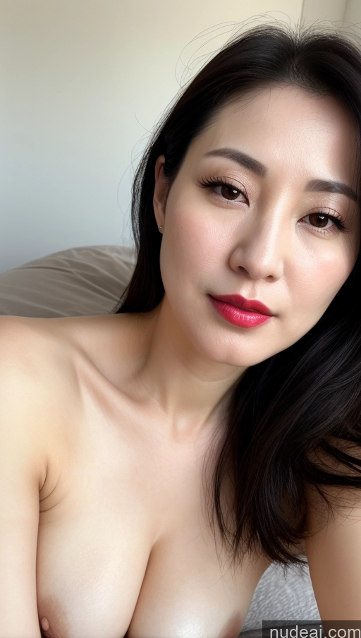 related ai porn images free for Woman One Small Tits Beautiful Lipstick Fairer Skin 40s Black Hair Slicked Korean Close-up View