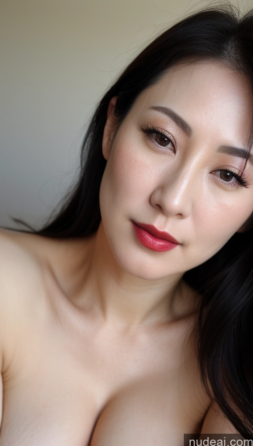 related ai porn images free for Woman One Small Tits Beautiful Lipstick Fairer Skin 40s Black Hair Slicked Korean Close-up View