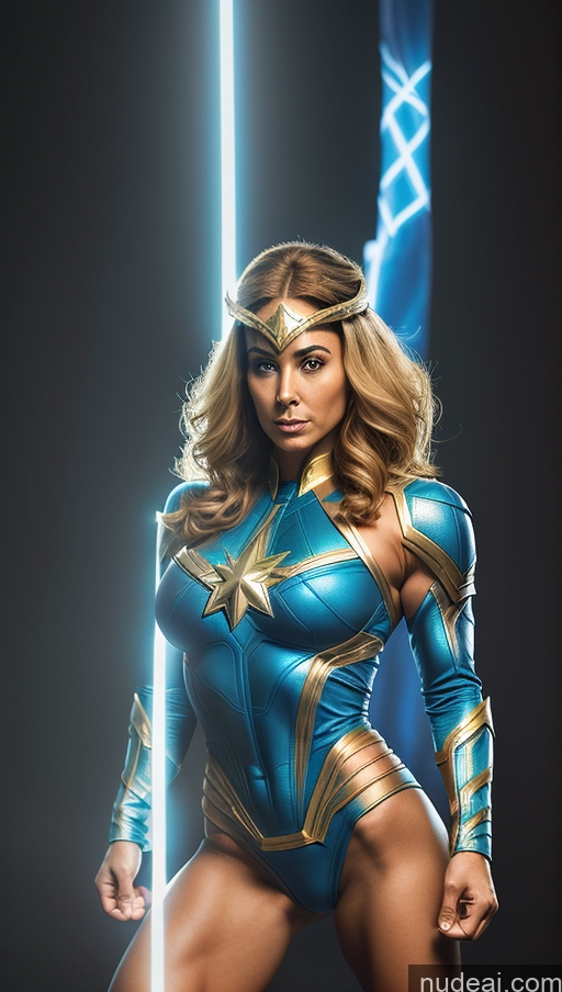related ai porn images free for Futuristic Captain Marvel Several Powering Up Israel Bodybuilder Muscular Abs Busty Perfect Boobs