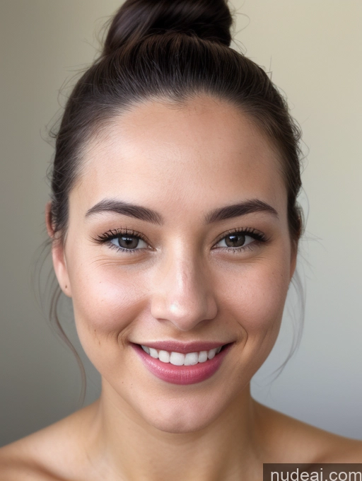related ai porn images free for Woman One Lipstick Beautiful Close-up View Happy Detailed Skin Detail (beta) Nude 20s Hair Bun White