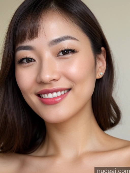 related ai porn images free for Woman One Lipstick Beautiful Close-up View Happy Detailed Skin Detail (beta) Nude 20s Bangs Japanese