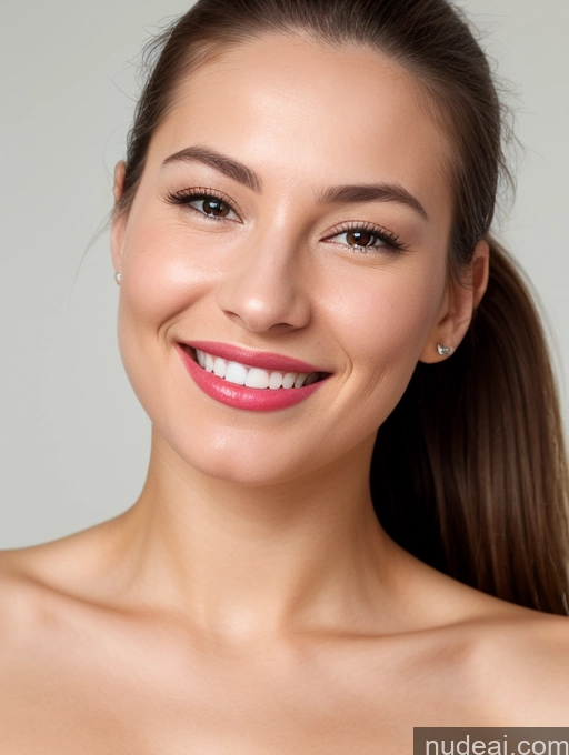 related ai porn images free for Woman One Lipstick Beautiful Close-up View Happy Detailed Skin Detail (beta) Nude 20s White Ponytail