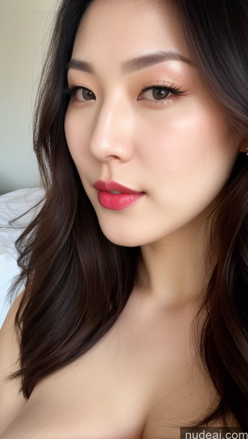 related ai porn images free for One Beautiful Lipstick Fairer Skin Korean Close-up View 30s Perfect Boobs Model Chubby